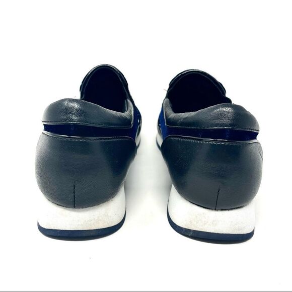DONALD J. Pliner Ronie Navy Velvet Diamond Quilt Slip-On Sneakers Size 5.5 - Picture 5 of 11